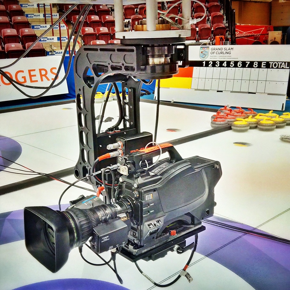 Mo-Sys L40 at curling event in Canada. Used with broadcast console.