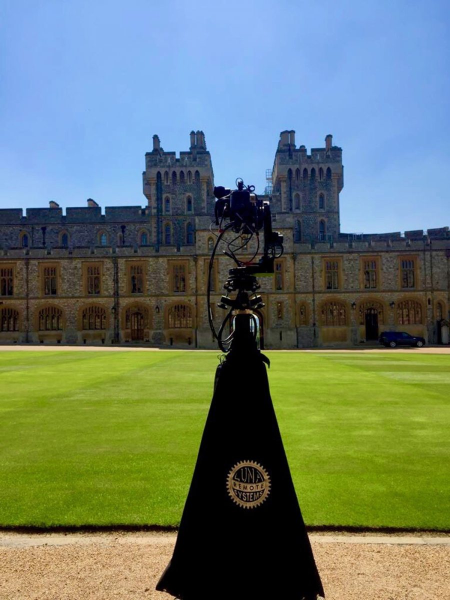 The Mo-Sys B20 filming near Castle Windsor for the Royal Wedding.