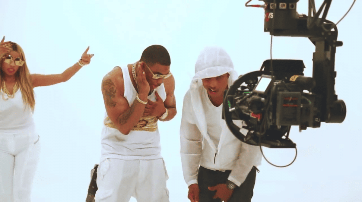 Nelly, Nicki Minaj and Pharrell performing Get Like Me shot with Mo-Sys Lambda with Roll axis.
