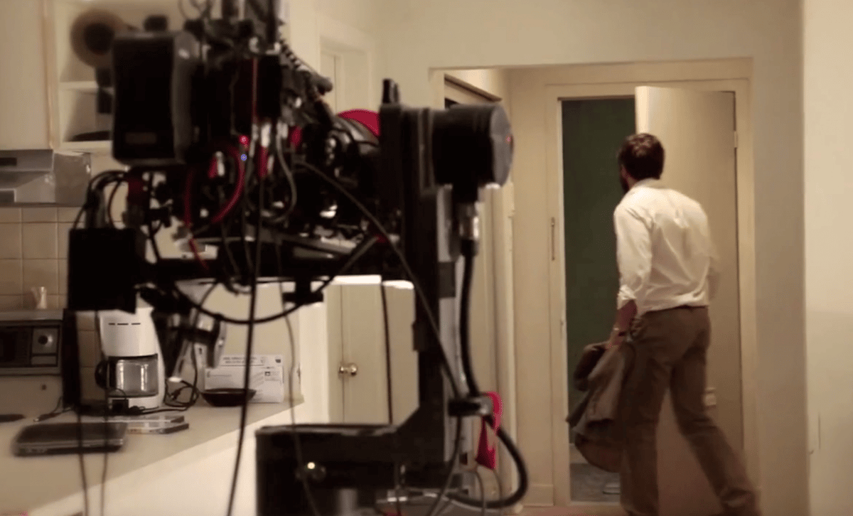 Motion controlled Mo-Sys Lambda filming scene with Jake Gyllenhaal.