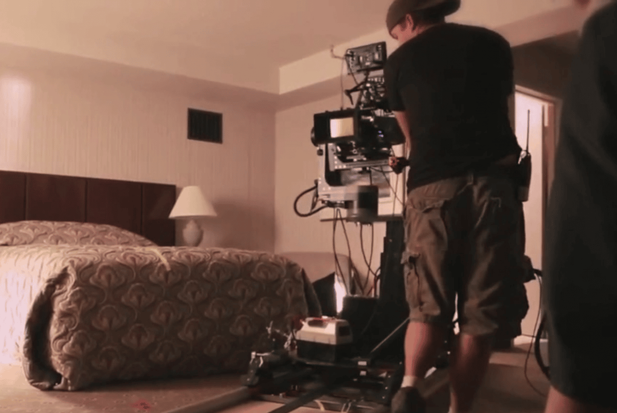 Motion controlled Lambda shooting scenes for Enemy starring Jake Gyllenhaal and Jake Gyllenhaal.