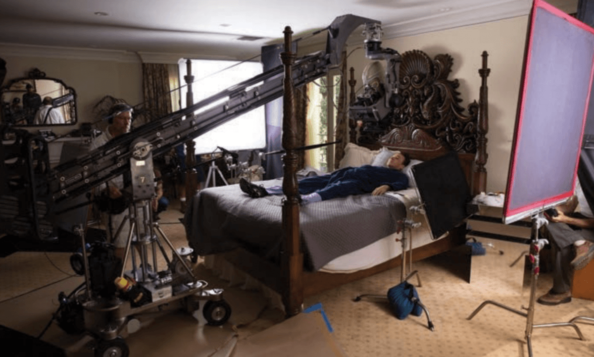 Mo-Sys Lambda on a crane shooting scene for Beach Boy's Brian Wilson's biopic.