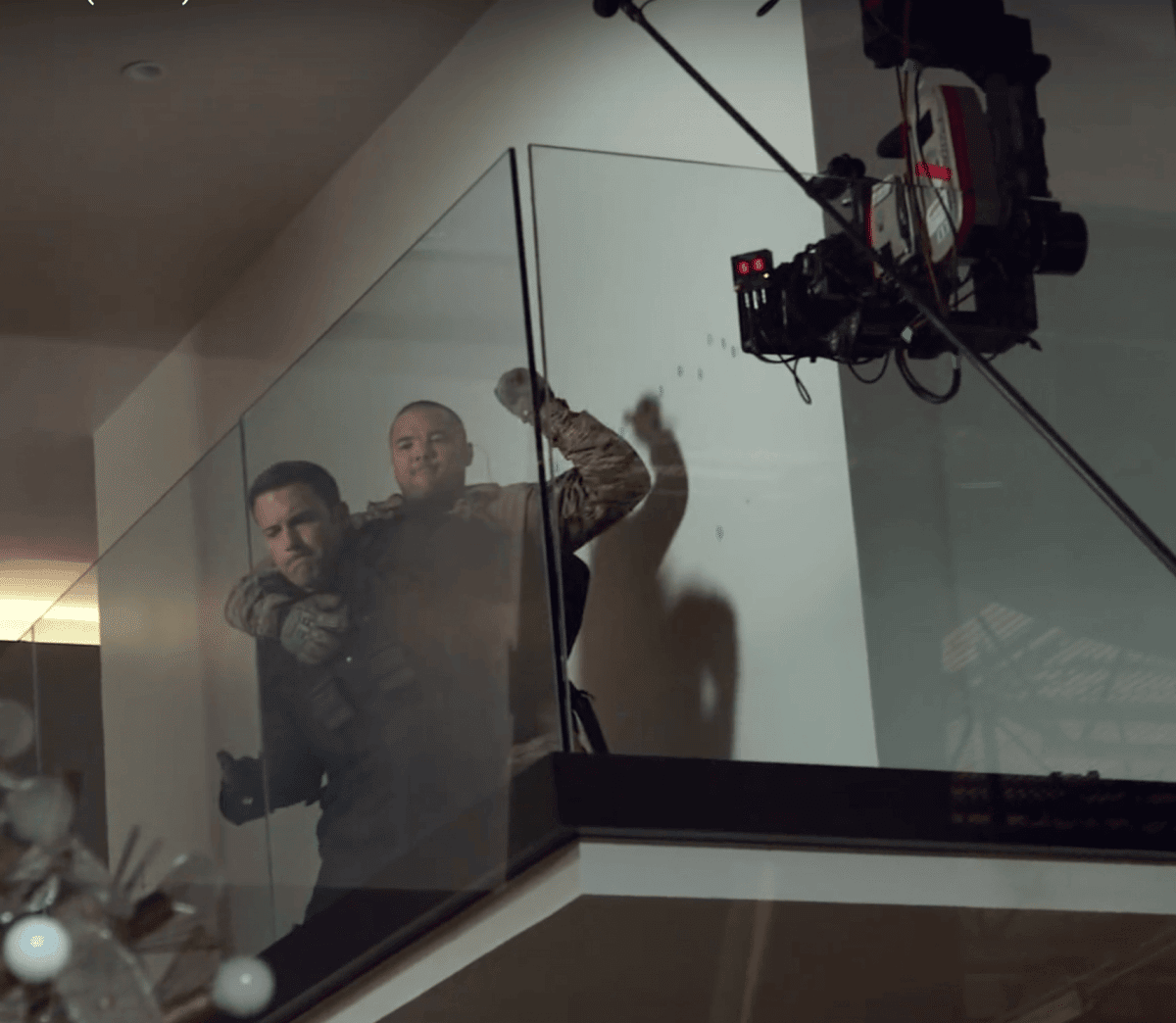 The Lambda shooting an action scene with Ben Affleck for The Accountant.