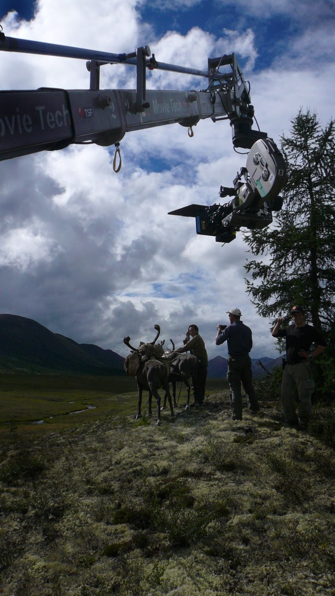 Mo-Sys Lambda on Movie Tech crane filming scene in Siberia
