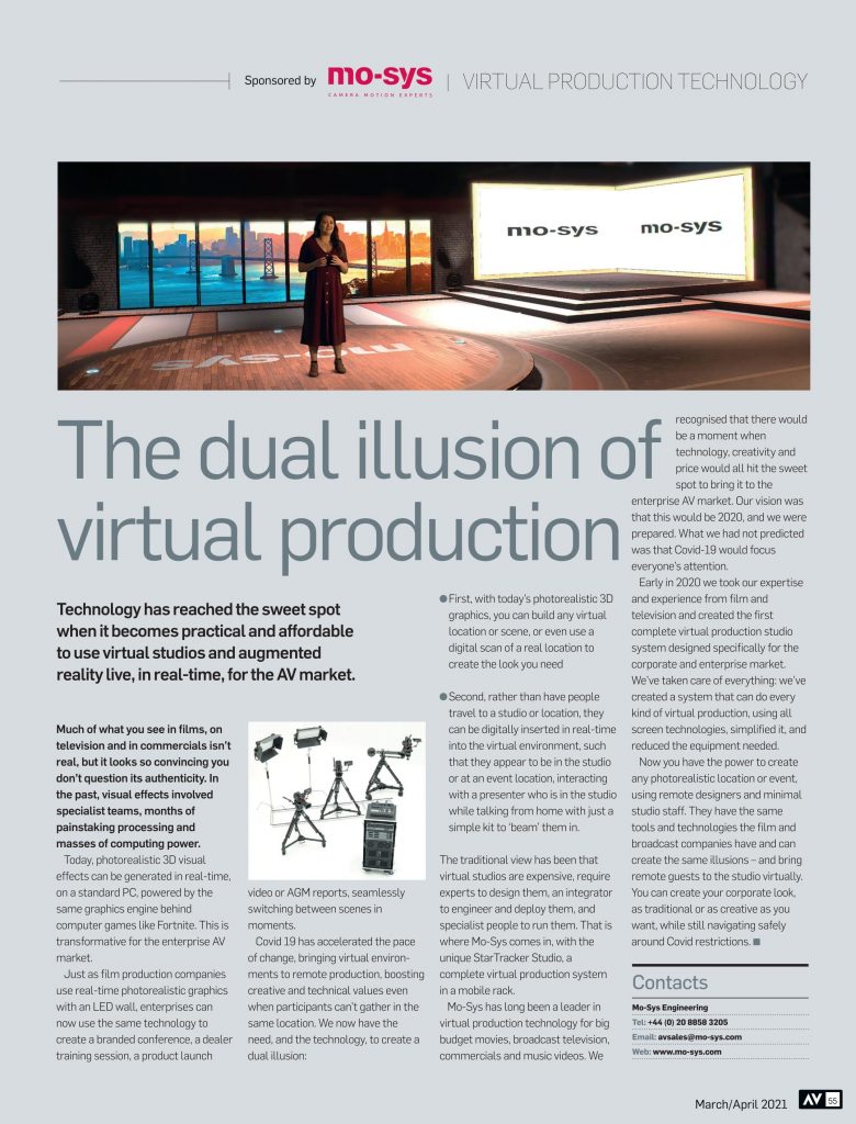 The dual illusion of virtual production