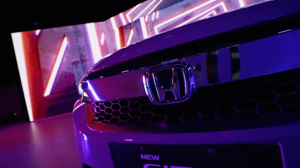 Honda advert shot in an LED Volume