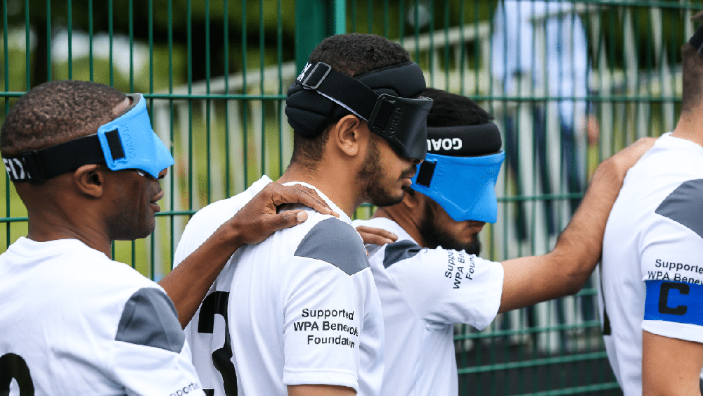 Mo-Sys Sponsors Coverage of European Blind Football League at Royal National College for the Blind poster