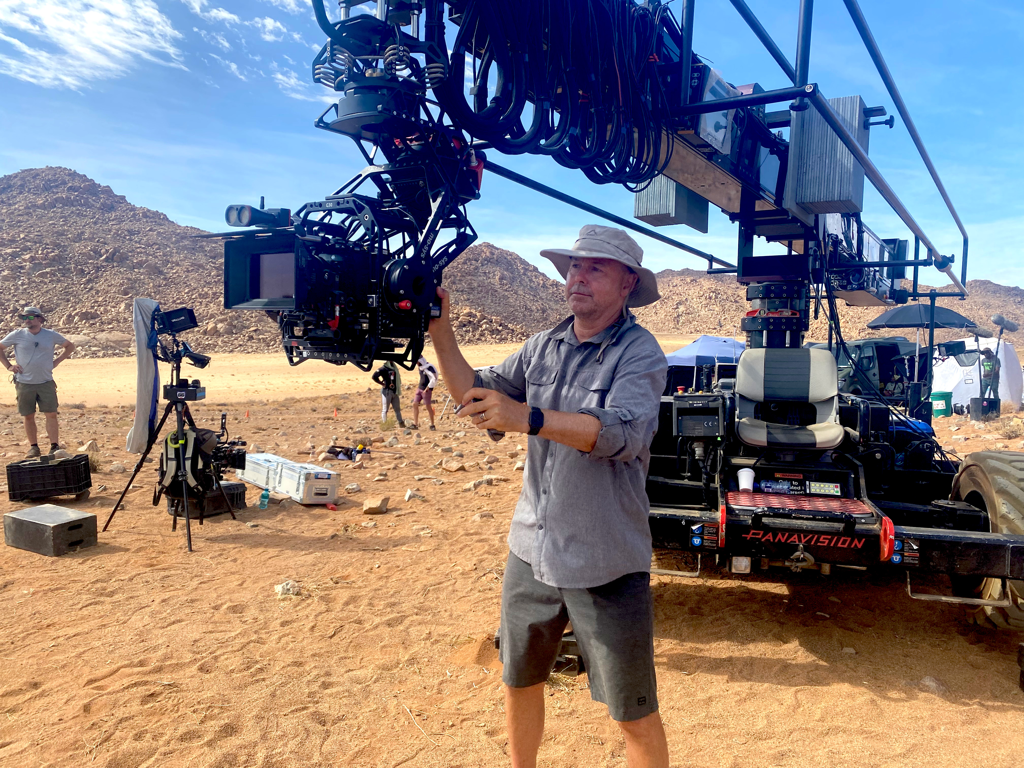 Jim van Dijk using his G30 on ‘Wheel of Time’ Season 2