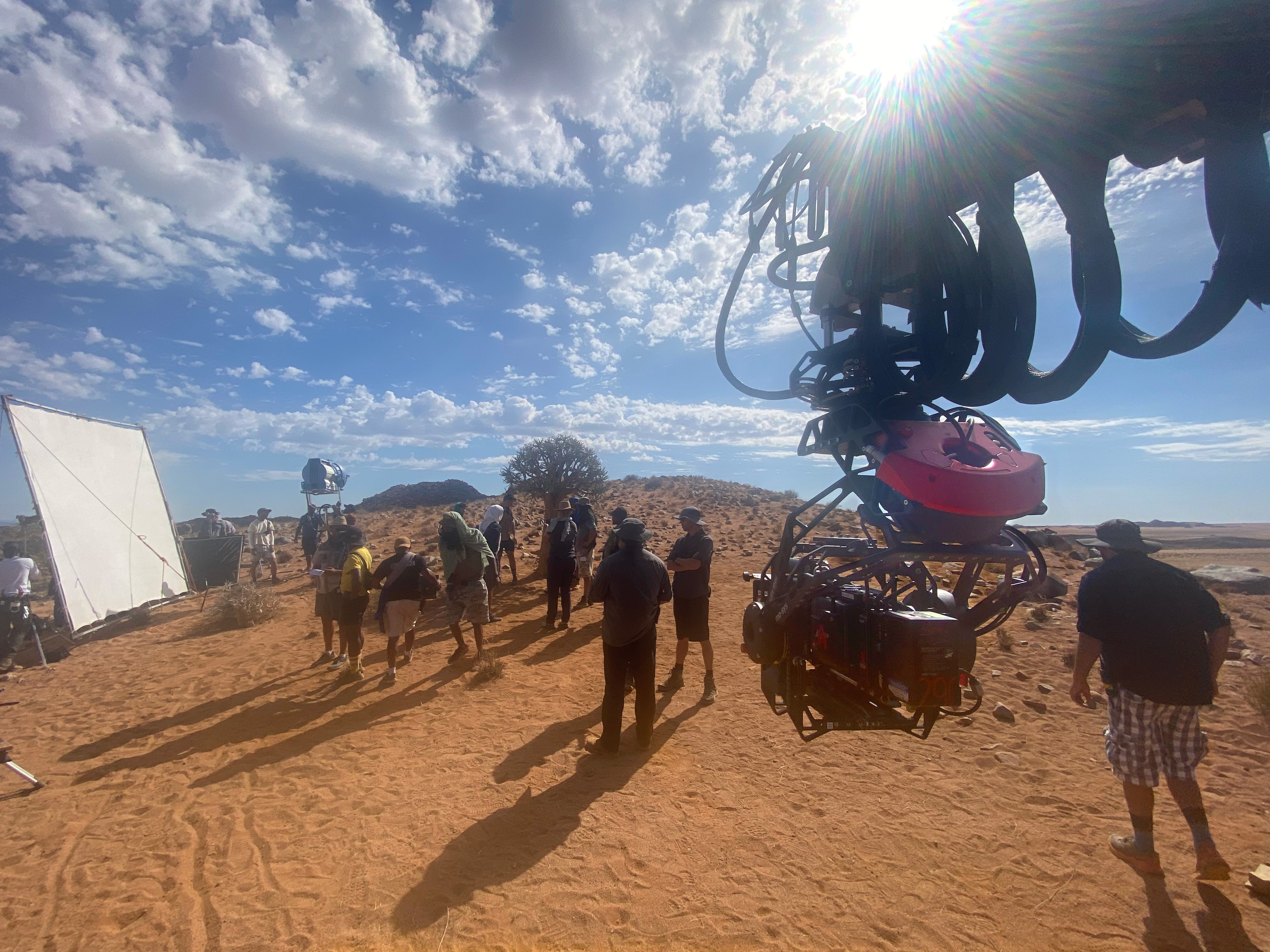 Jim van Dijk using his G30 on ‘Wheel of Time’ Season 3