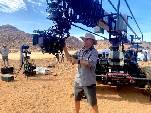 Jim van Dijk using his G30 on ‘Wheel of Time’ Season 2