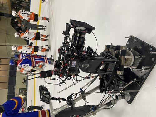 Jim Van Dijk with the L20 on set