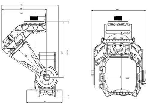 Novel 45-degree frame geometry
