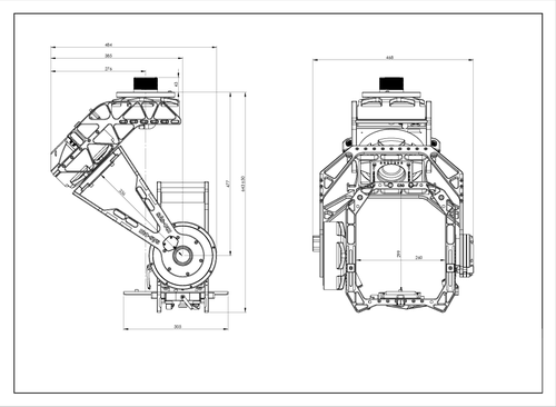 Novel 45-degree frame geometry